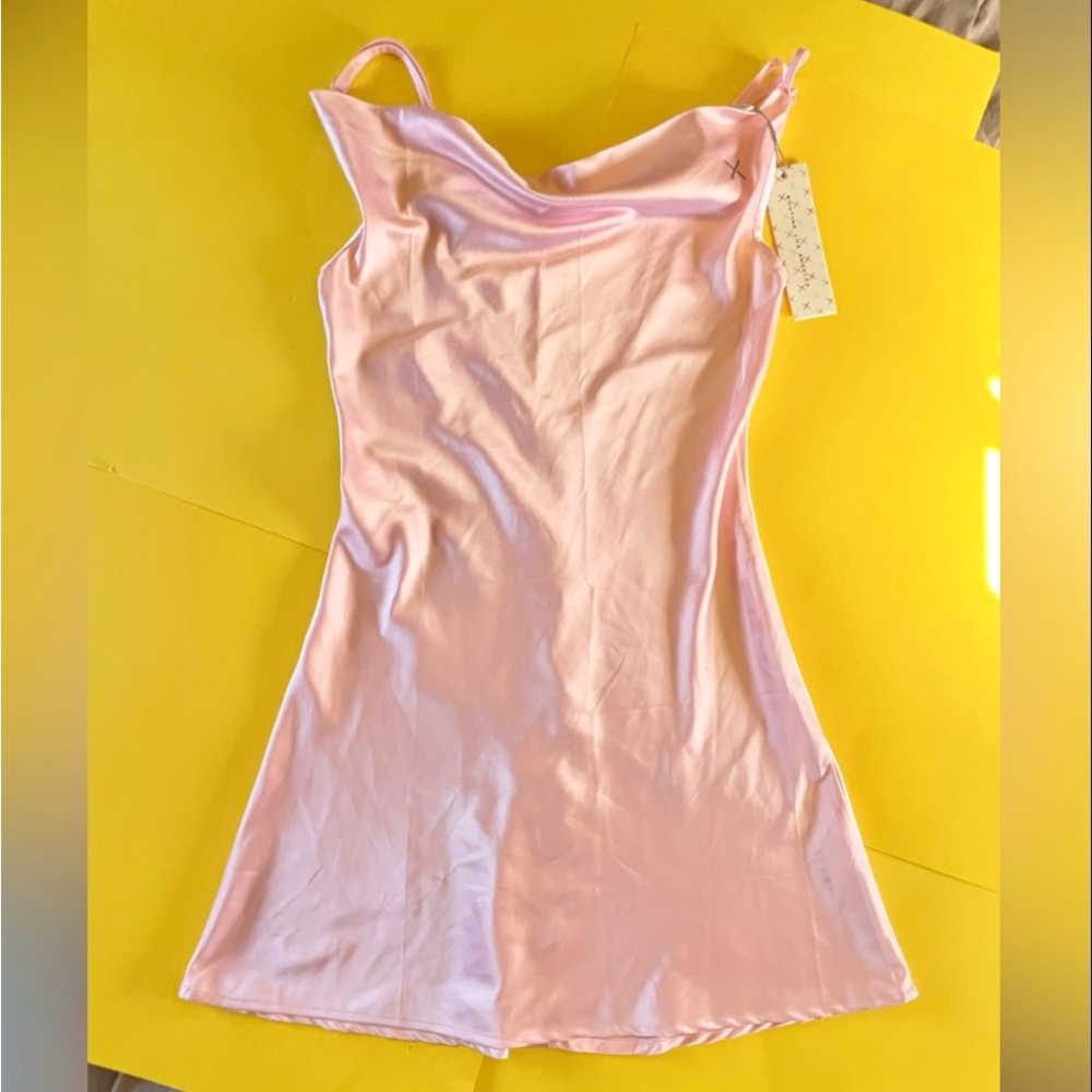 LA PINK SLIP DRESS SILKY PRINCESS LINGERIE